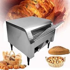 Förderband-Toaster 150/300/450 300 Scheiben pro Stunde Café Hotel Restaurant Rotationsgrillmaschine Edelstahl Toaster für Restaurant,Silver-150