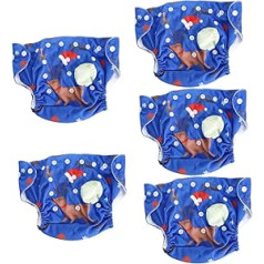 ABOOFAN Pack of 5 Nappy Pants for Toddlers, Potty, Infant Nappies, Pocket Nappies, Washable Pocket Nappies, Reusable Nappies, Cotton Nappy Pants, Breathable Nappy Pants