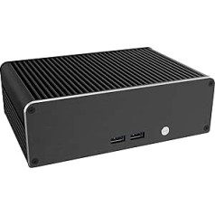 Akasa Newton CTN, Aluminium Fanless Enclosure for Intel 11th NUC Core™ i3 (Tiger Canyon), Compact 1.06L, Supports M.2 SSD and VESA Mounting, A-NUC75-M1B