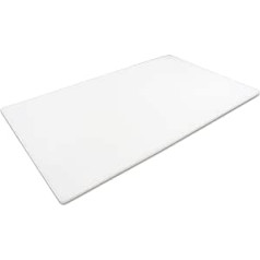 Trīspadsmit šefpavāru komerciālais plastmasas griešanas dēlis, īpaši liels, 30 x 18 x 0,5 collas (NSF, FDA apstiprināts) balts, 30 l x 18 x 0,5 h