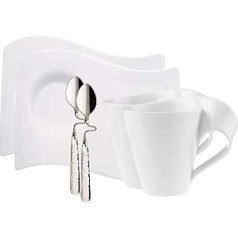 Villeroy & Boch NewWave 10-2484-8159 2 tasīšu komplekts ar apakštasīti un karoti