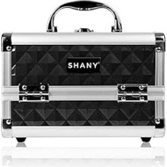 SHANY Cosmetics Make-up-Koffer ar Spiegel, Schwarz