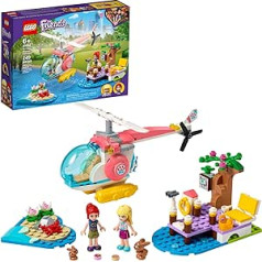 LEGO Friends veterinārās klīnikas glābšanas helikoptera 41692 celtniecības komplekts; Lieliska dzimšanas diena bērniem, 2021. gada jaunums (249 gabali)