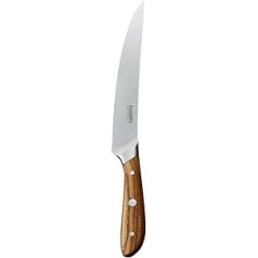 Kuppels Wave Carving Knife | Īpaši asa un griešana | 20 cm Asmens | Nerūsējošā tērauda asmens un pulēts | zivīm un gaļai | Filēšanas nazis Zivis | Gaļas nazis | Asais virtuves nazis