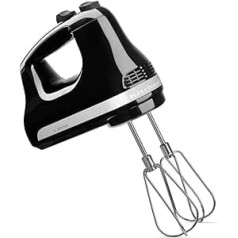 KitchenAid klasiskais rokas maisītājs ar 5 ātruma līmeņiem Onyx Black