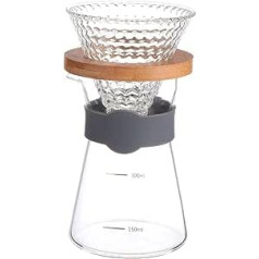 IMIKEYA 6 Stk Kaffeetasse kafijas komplekts Kaffee-Tropfkanne Über eine Glaskaffeemaschine gießen Espresso Kaffee Espressomaschinen Aufbewahrungsbehälter aus Glas Kaffeegeschirr aus Glas