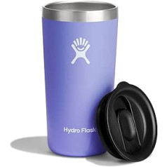 HYDRO FLASK - ceļojumu krūze 355 ml (12 unces) - slēdzams, noplūdes drošs iespiežams vāks - dubultsienu vakuumizolēta nerūsējošā tērauda ceļojumu krūze - karstā un aukstā - bez BPA - lupīna