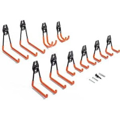 KAHEIGN Garage Hooks Wall Mount Tool Hooks Storage Hanger 5 Sizes High Performance Garage Hooks Non-Slip Storage Hooks Suitable for Garages, Sheds, Workshops