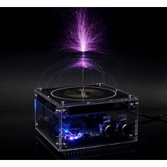 Pemenol Music Tesla Coil Bluetooth Compatible Bow Plasma Speaker Wireless Transmission Experiment Tesla Coil Science Education Desktop Toy Model SSTC