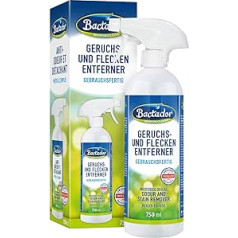 Bactador Odour Remover and Stain Remover Spray 750ml – Microbiological Odour Neutraliser and Enzyme Cleaner -–Deep Pore Cleaning in Household and Pet Care – Cat Urine / Dog Urine