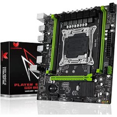 Shangzhaoyuan X99 P4 Mātesplate LGA 2011-3 Mātesplate ierīcēm E5 V3/V4 (NVME/SATA M.2, DDR4 Max 128GB, PCIe 3.0, SATA 3.0, USB 3.0, Gb LAN)