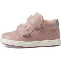 Geox Baby Girl B Biglia Girl C First Walker Shoe, Old Rose Silver, 21 EU