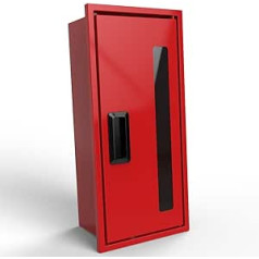 Feuerlöscher Schrank Größe M | Feuerlöscher Wetterfest Box | Feuerlöscher Wandbox Rot