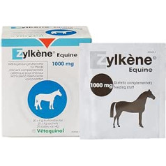 Vetoquinol Zylkene Equine | 20 x 4 g | Diät-Ergänzungsfuttermittel für Pferde | Kann dabei helfen unerwünschtes Verhalten von Pferden in ungewohnten Situationen zu reduzieren