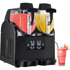 2 x 5 l kommerzielle Slushy-Maschine – Eiskühlsaft & Smoothie Herstellung Ausrüstung, Home Slush Maker Gefrorene Getränke Getränkespender