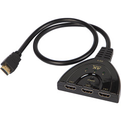 92-169# HDMI sadalītājs, HDMI spraudnis - 3 HDMI ligzdas