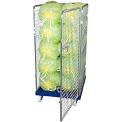 Yellow Bags Trolley Wheeled Storage Rack 1350 mm VZB