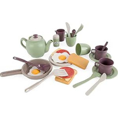 Dantoy Green Garden Breakfast Set 29 Pieces Made in Denmark Dishwasher Safe 2+ Years