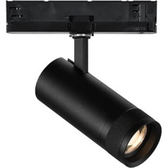 Zylindrischer Projektor Eos Aluminium-Kunststoffe Schwarz LED 15 W 3000 K 1-10 V