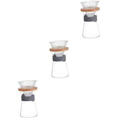 LIFKOME 6 Stk Kaffeetasse Nspressso Manuelle Espressomaschinen Espressokaffee Hitzebeständige Kaffeekaraffe Klare Kaffeekanne Terrarienbehälter Terrarienbecken Handbuch Glas Starker Kaffee