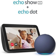 Echo Show 8 (2. paaudze, 2021), Anthrazit + Echo Dot (5. Paaudze, 2022), Weiß