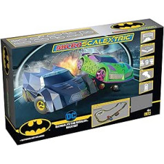 Micro Scalextric Batman vs Riddler komplekts ar akumulatoru darbināms sacīkšu komplekts