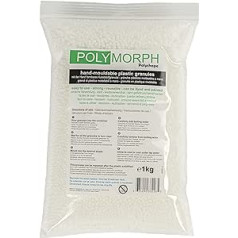 Polymorph Polyshape Polymorph - formējamas plastmasas granulas DIY, zobu protēzēm, specefektiem - 1kg maiss