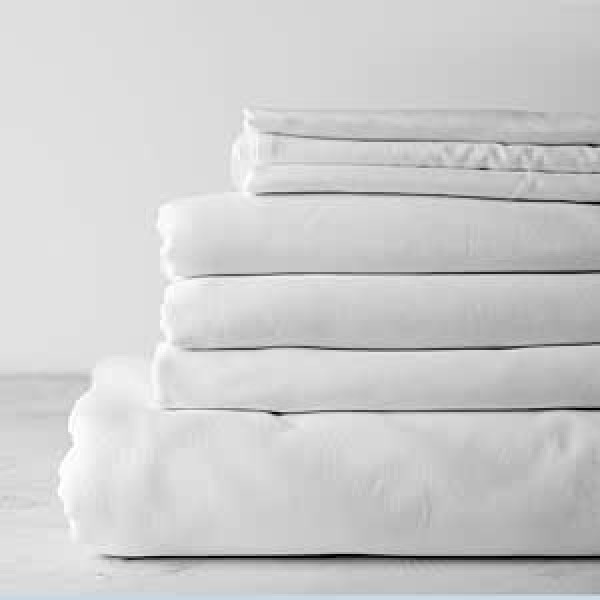 Kotton Culture Egyptian Cotton 800 diegu skaits Super King Size balts pieguļošs palagu komplekts ar 48cm dziļu kabatu, plakanu palagu un 2 spilvendrānām — balts