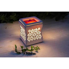 Candle-lite - Electric Oil Burner with Light, Nata, White, 10 x 10 x 12 cm