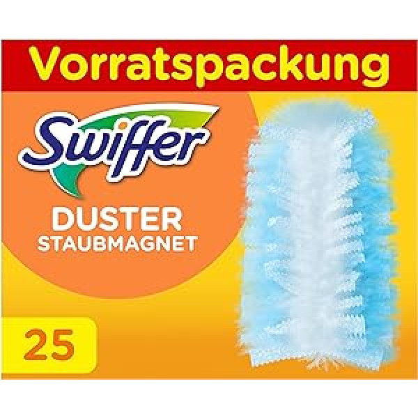 Swiffer Putekļu magnēta uzpildes iepakojums, 25 er komforta iepakojums (5 x 5 drānas)