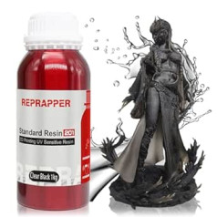 Reprapper 202 ABS līdzīgi UV jutīgi sveķi LCD 3D printerim, 1 kg, melns