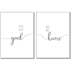 4Good Epictures, Premium Poster Set with Sayings, for the Kitchen, Motivational Text and Funny Sayings, decoration for the Office, Living Room or Bedroom