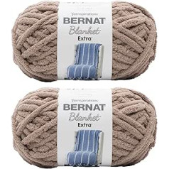 Bernat Blanket Extra Sēņu dzija - 2 Pack 300g - Poliesters - 7 Jumbo - 90 metri - Adīšana, tamborēšana, amatniecība un Amigurumi chunky Chenille dzija