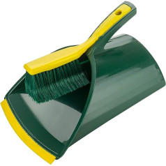 BÜMAG eG Claw Sweeping Set 2-Piece Plastic Shovel and Claw Hand Brush Green / Yellow