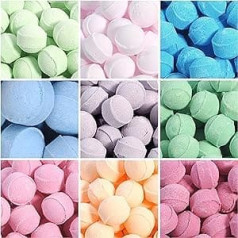 Bathtime Boutique 50 Mixed Chill Pill Mini Marble Bath Bombs. Perfect Gifts for the Kids