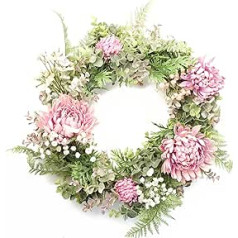 Leaf Design Artificial Flower Wreath