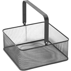 UPKOCH Fruit Basket Bread Basket Picnic Basket Cutlery Basket Metal Storage Basket Tray Serving Tray Fruit Bowl Metal Basket with Handle for Tableware Kitchen Utensil Holder