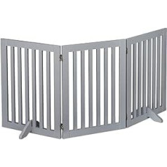 Relaxdays Barrier Gate Brīvi stāvoši drošības vārti H x P 70 x 154 cm ar kājām Suņi Bērnu vārti salokāmi pelēki