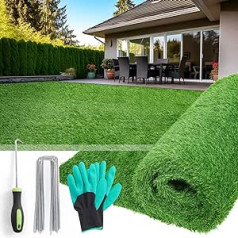 Kunstrasen-Rolle, für den Außenbereich, für Garten, Landschaftsdekoration, 1,5 x 2,4 m, Astroturf-Teppich, Grama künstlicher Para-Terrasse, Kunstrasen für Balkon, Hinterhof, Terrasse, Tor, Pool-Deck,