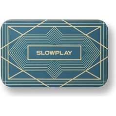 SLOWPLAY Taisnstūra pokera žetoni — 10 pack. — Profesionālas Eiropas stila plāksnes — bez vērtības — 34 gramu keramikas kompozīts