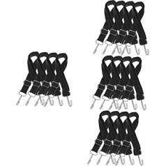 Gatuida 16 STK Elastisches Seil Schwarze Bungee-seile Spanngurte Mit Haken Bungee-Gurte Hochleistungs-Bungee-seile Mit Haken Nylonriemen Mit Haken Emulsion Gummiband Schwer