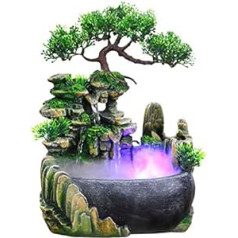 Ausla Indoor Water Feature with Light Base LED, Feng Shui Fountain for Indoor and Outdoor Use