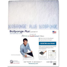 Biosponge Plus Ersatz-Pad – zugeschnitten (maks. 63,5 x 76,2 x 2,5 cm) HealthSmart & Airteva AC, Ofenfiltersystem