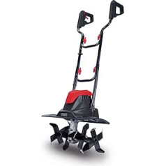 Scheppach Motor Hoe MTE380 Electric Motor Hoe, 1050 W / 1.4 HP Power, Hoe Diameter 205 mm, Milling Width 360 mm, Chopping Speed 400 rpm, Instant Start with Circuit Breaker, Foldable Handle