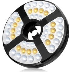 48 LED saulessarga apgaismojums āra, 450 lūmenu saulessarga LED gaisma, ar 3 režīmiem USB uzlādes saulessarga gaisma dārzam, pludmalei, ballītei, kempingam, saulessarga gaismas, saules enerģija