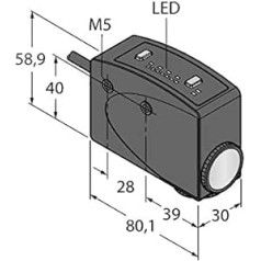 3074999 — R58ECRGB1, Opto sensors Winkellichttaster Farbmarkensor