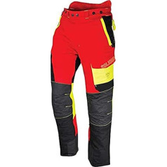 Solidur COPA7MRE-2XL Pantalon Comfy Class 1 Type A bikses, sarkanas, 7 cm īsākas, 2XL izmērs