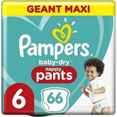 Pampers - Baby-dry autiņbikses, 6 izmērs - 66 gab