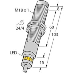 4632100-NI7-EM18D-VP6X/S120,Indukt.Sensor f. extr. Umgebungsb. bis 120°C