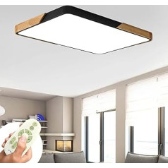 BFYLIN 72 W LED griestu lampa koka lampa ar tālvadības pulti — īpaši plāns griestu apgaismojums 6 cm guļamistabai, viesistabai, bērnu istabai, regulējams (72 W aptumšojams)